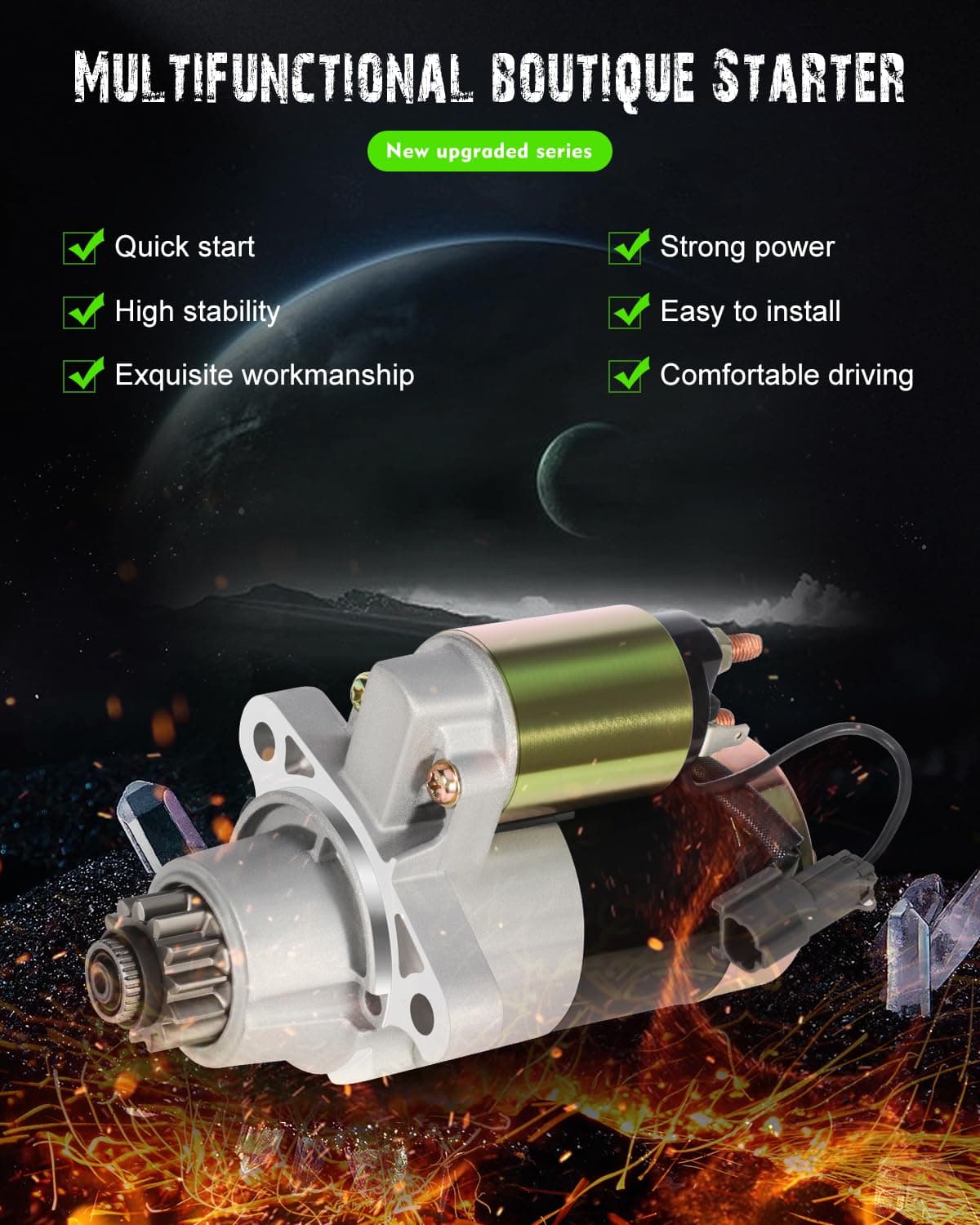 Arrancadores SCITOO 17863N SMT0218 Compatible con Nissan - Imagen 3