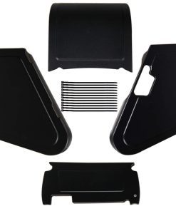 Paneles de cuerpo negro de almacenamiento bajo el asiento