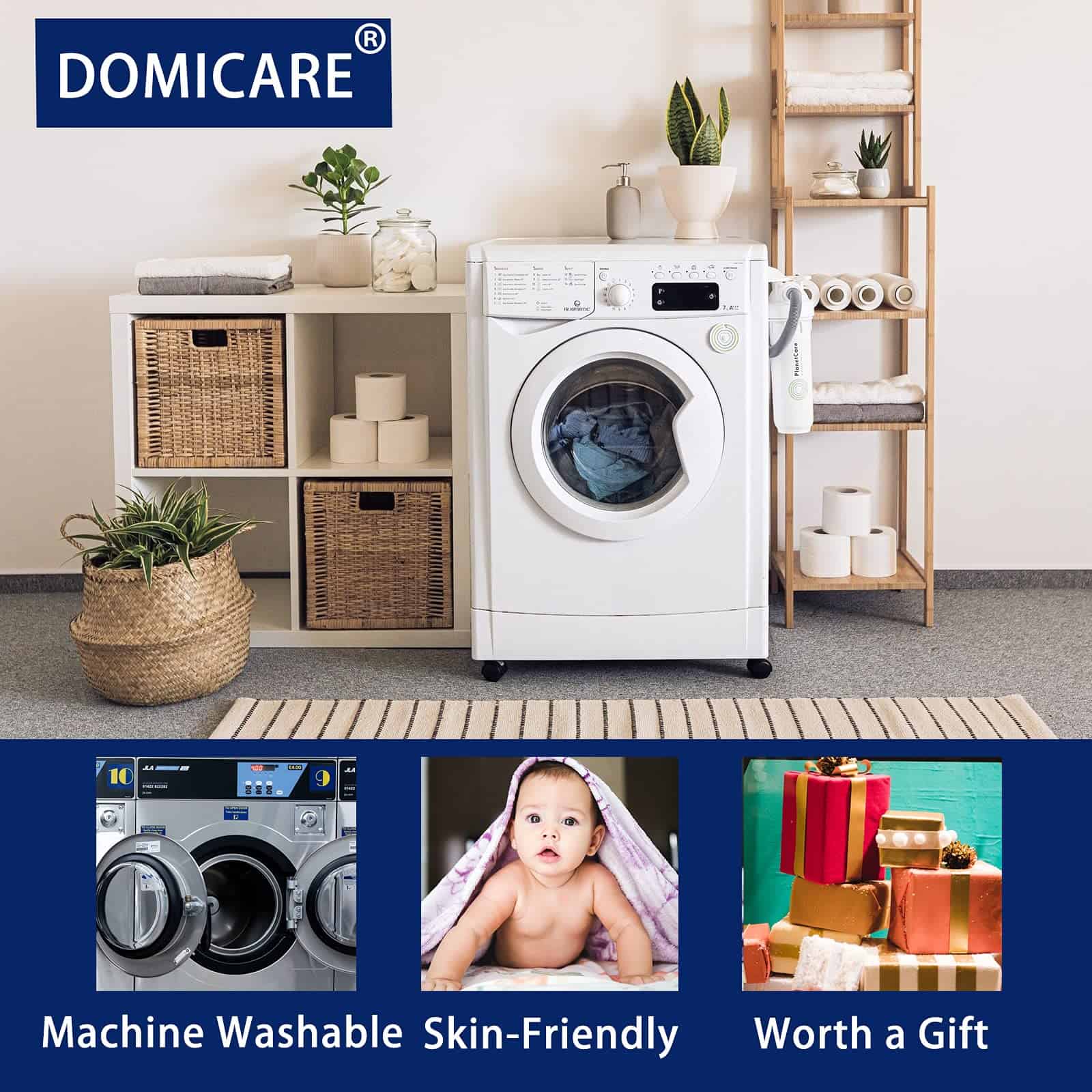 DOMICARE Protector de colchón acolchado con ajuste a la - Imagen 7