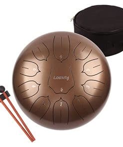 LOMUTY Steel Tongue Drum - 11 Notas 12 pulgadas -