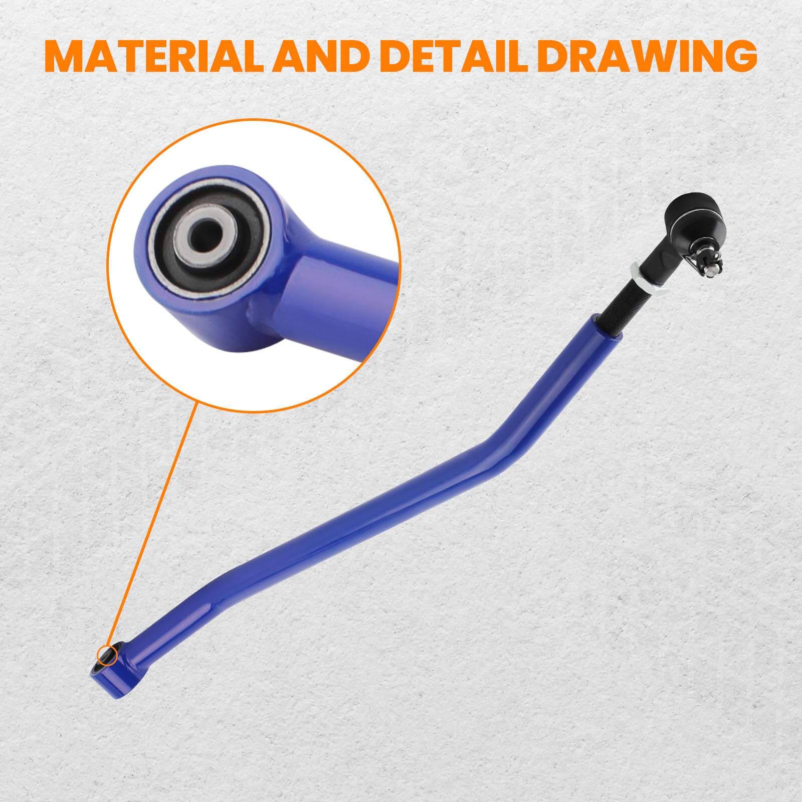 Barra de seguimiento delantera ajustable para Jeep Cherokee - Imagen 5