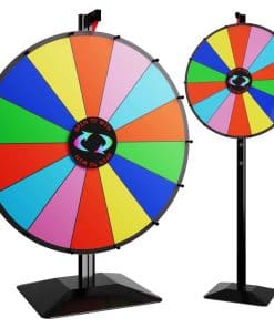 Ruleta de la Fortuna de 24 Pulgadas de Uso Dual con 14