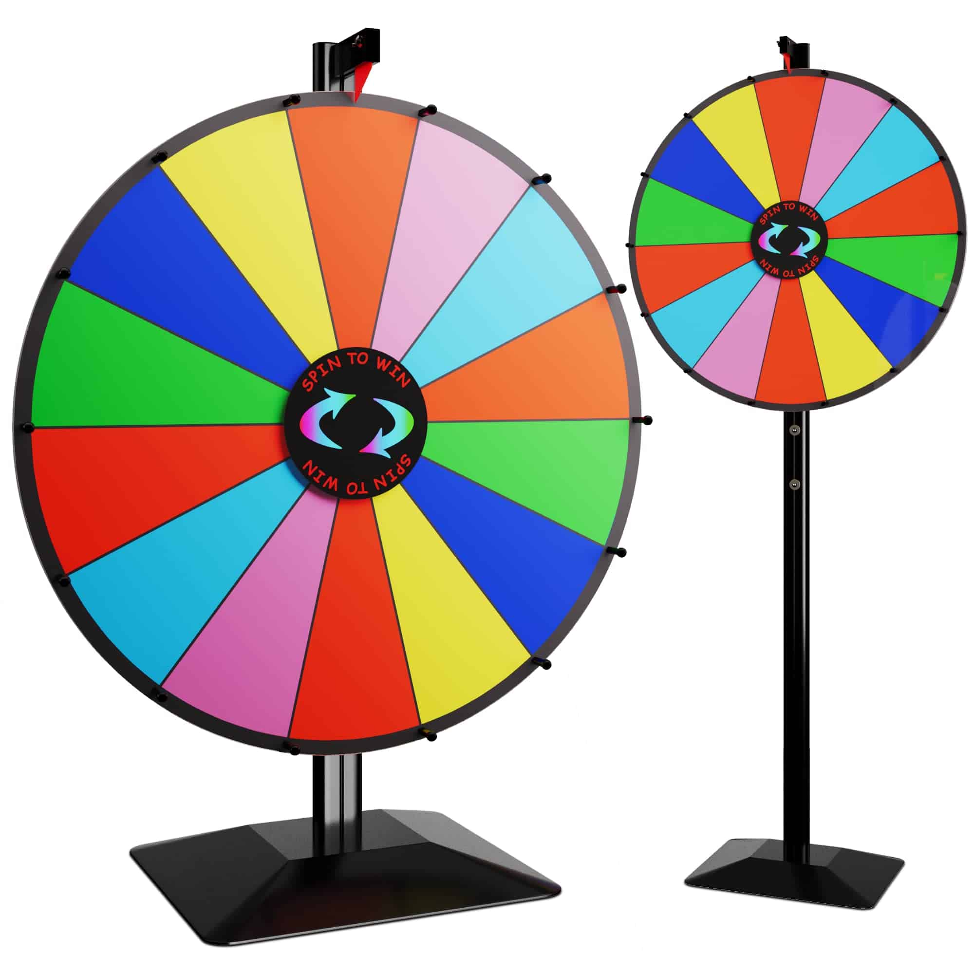Ruleta de la Fortuna de 24 Pulgadas de Uso Dual con 14