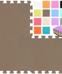 qqpp EVA Goma 18 Baldosas de Piso de Espuma de Rompecabezas