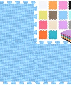 qqpp EVA Goma 18 Azulejos Puzzle Estera de Espuma de Juego