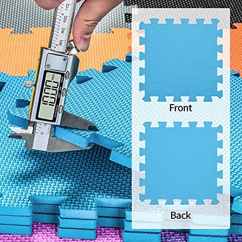 qqpp EVA Rubber 18 Tiles Interlocking -Rojo - Imagen 7