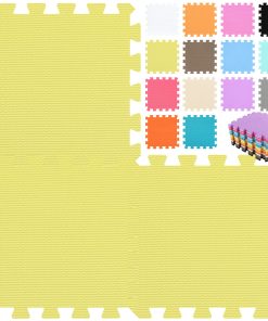 qqpp EVA Goma 18 Baldosas Puzzle de Espuma para Pisos -