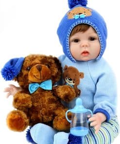 Muñeca Bebé Reborn Aori Niño de 22 Pulgadas Realista y