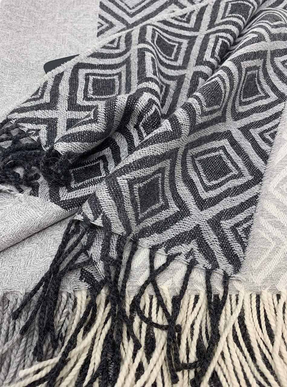 Alpaca Home | Manta de Alpaca Geométrica | Lana de Bebé - Imagen 5