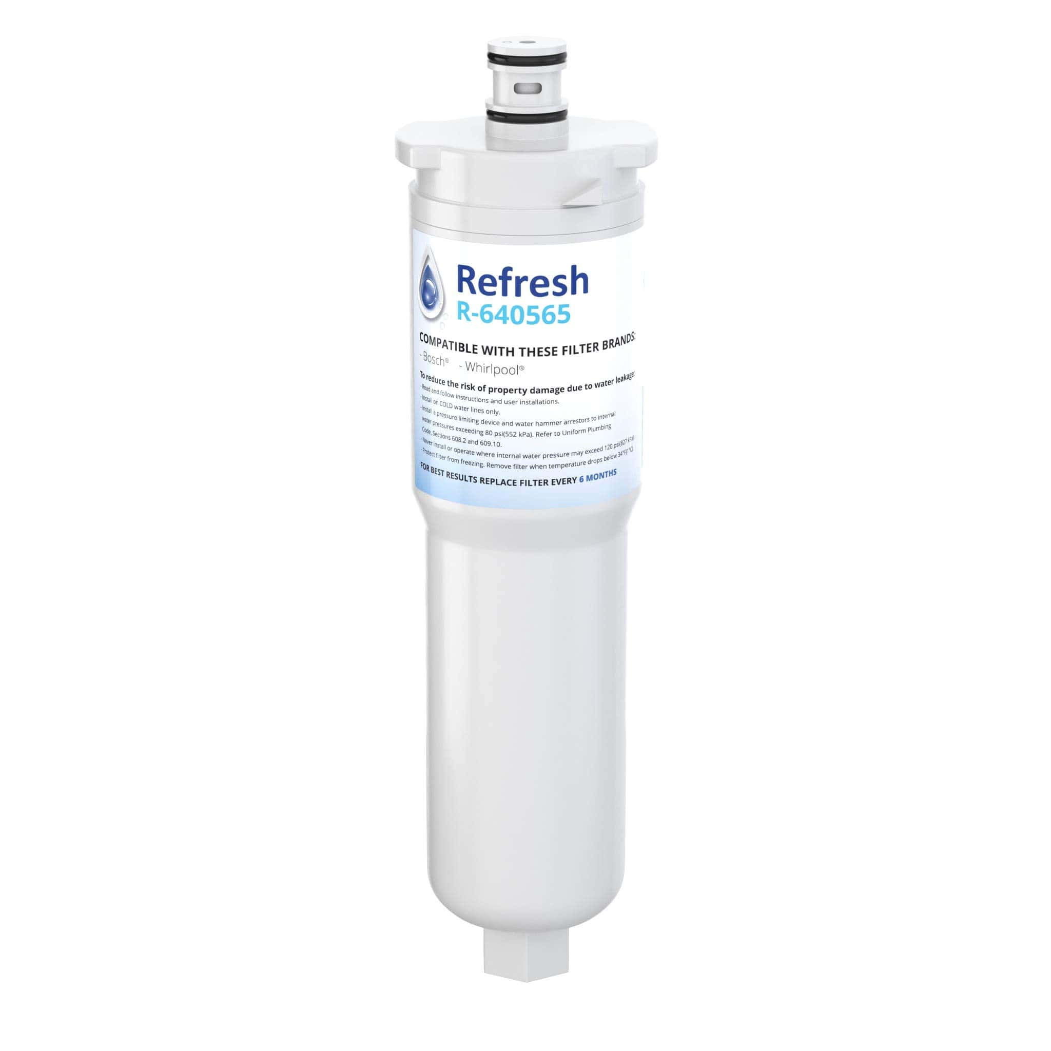 Filtro de Agua de Repuesto Refresh para Bosch 640565,