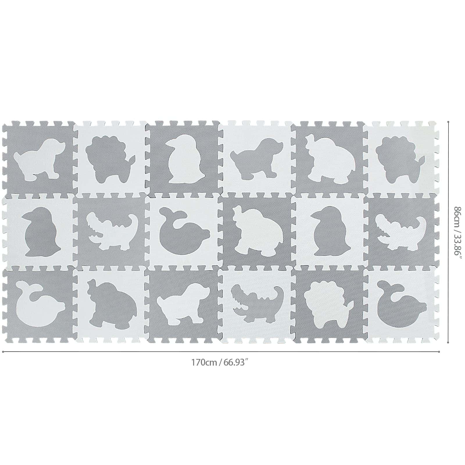 Tapete de Juego para Bebés qqpp EVA de 18 Piezas para - Imagen 4