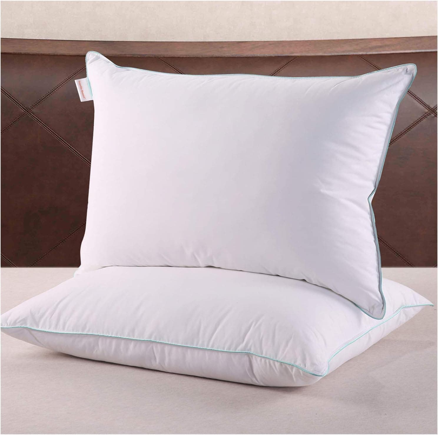 Homelike Moment Almohadas de Plumas de Ganso King - Juego