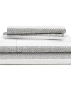 Juego de sábanas Cosy House Collection Everyday -Gris - Raya