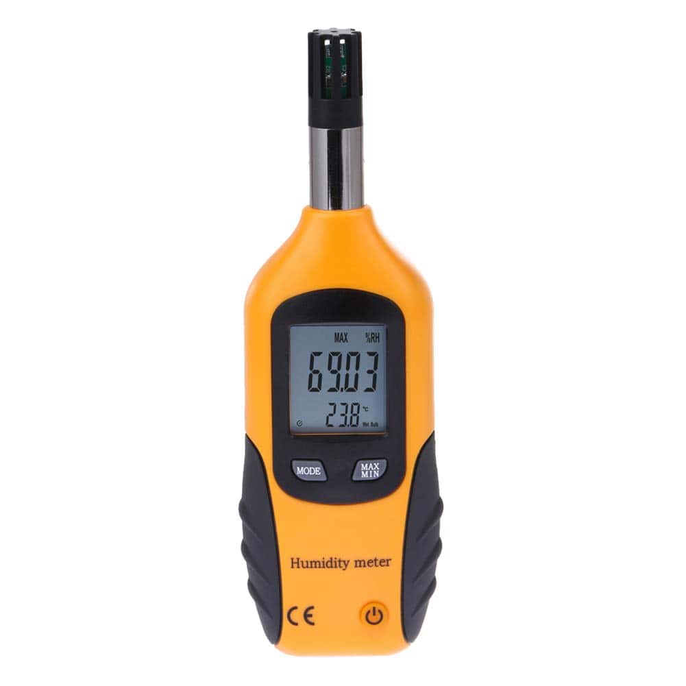 Medidor de temperatura y humedad digital portátil Lancoon,