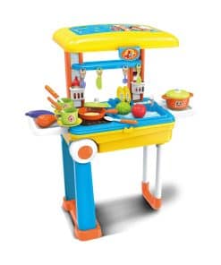 Juego de Cocina de Maleta de Viaje 2 en 1 Toy Chef para