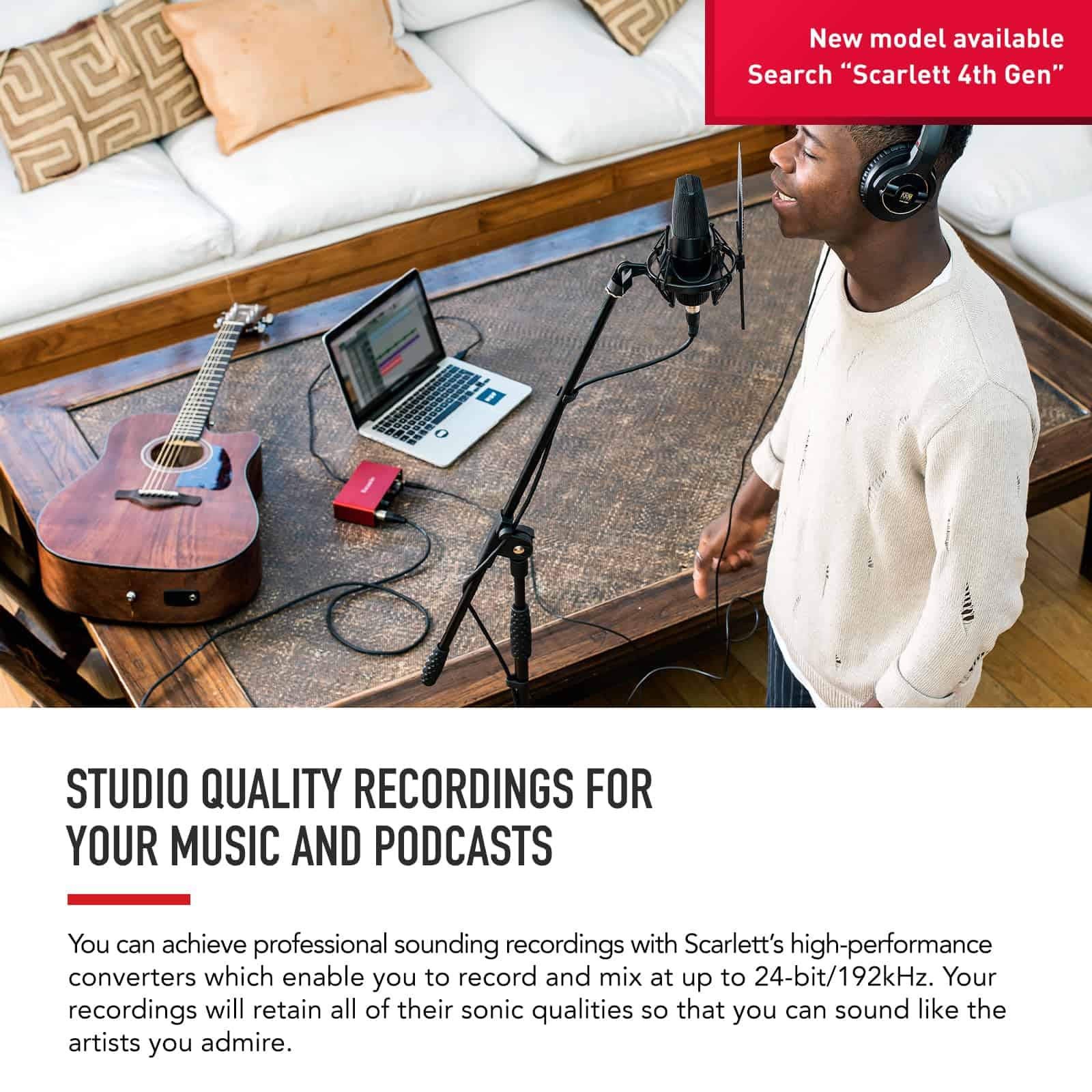 Interface de Audio USB Focusrite Scarlett Solo 3rd Gen para - Imagen 5