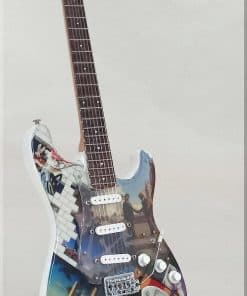 Miniatura de Guitarra Pink Floyd The Wall con Púa de