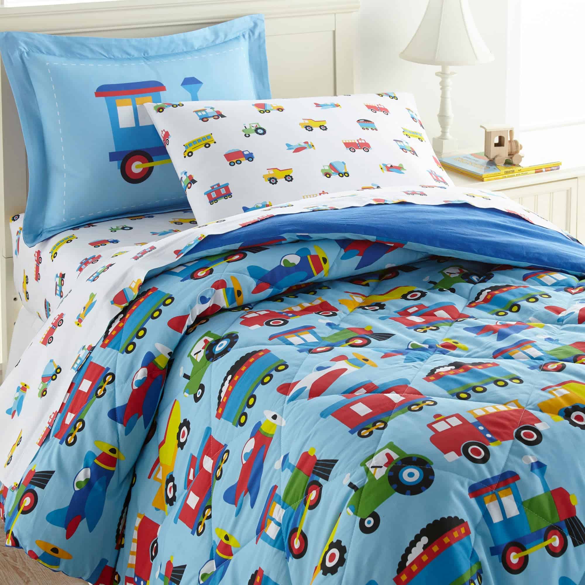 Wildkin 100% Algodón 5 Piezas Juego de Cama Twin para Niños