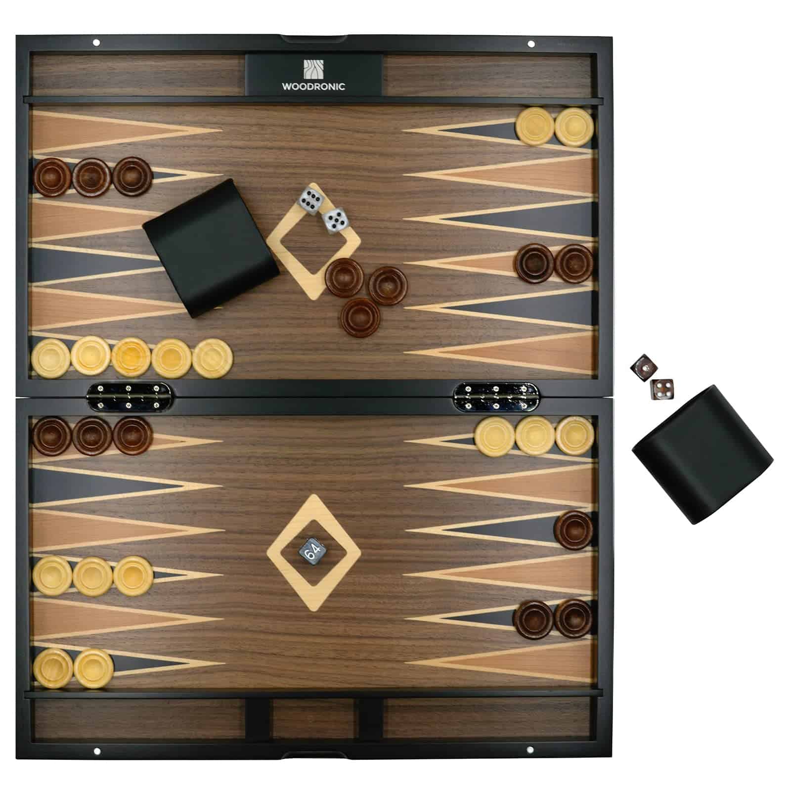 Juego de Backgammon de Madera Woodronic de 15" para - Imagen 3