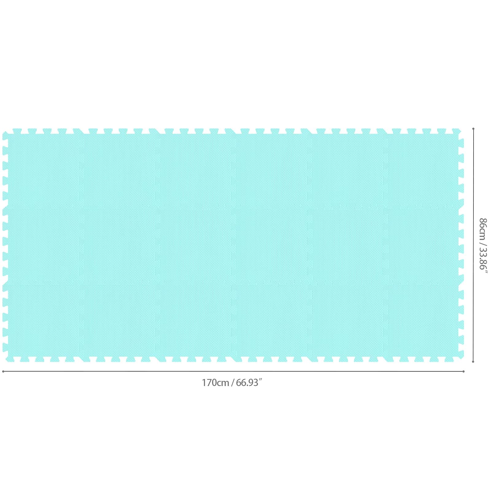 qqpp EVA Goma 18 Baldosas Estera de Espuma Puzzle - - Imagen 3