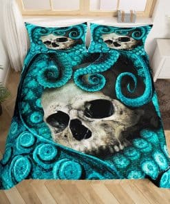 Funda de Edredón con estampado 3D de Calamar Tamaño Queen