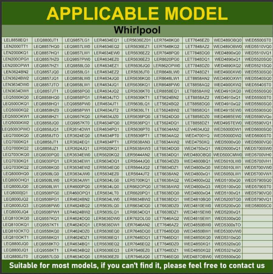 Elemento calefactor de secadora 279838, ensamblaje de - Imagen 7