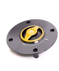 Tapón de gasolina de liberación rápida CNC REVO dorado