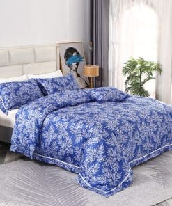 Juego de Ropa de Cama Vintage Azul Softta Tamaño Completo 3