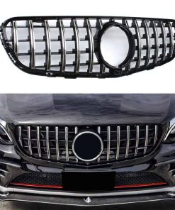 Parrilla Delantera Plateada Estilo AMG para Mercedes Benz