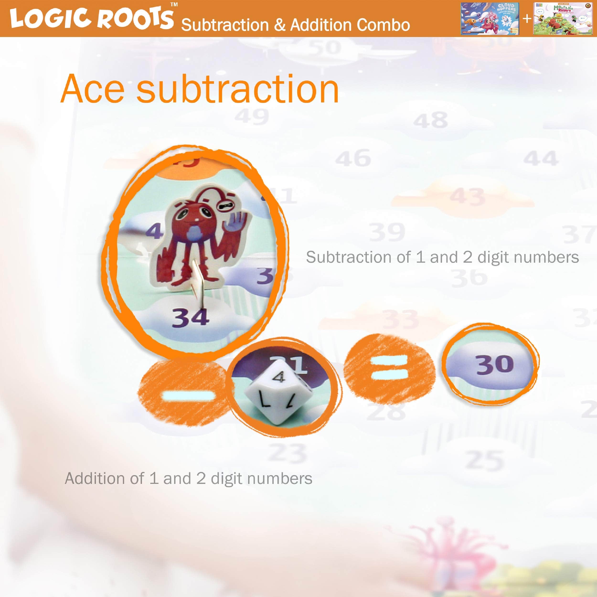 Juegos de Suma y Resta de Logic Roots - Pack de 2, Cloud - Imagen 4