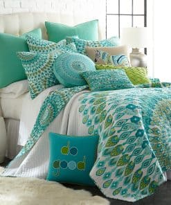 Set de Edredón Levtex Home - Mirage Teal - Edredón Queen