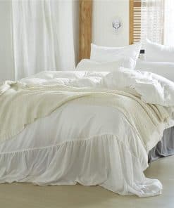 Juego de Funda nórdica con Volantes 3 Piezas MOOWOO, 100%