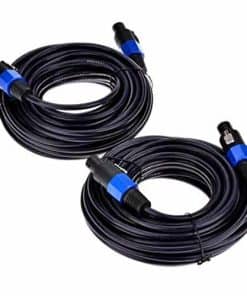 Yuyaokk 2Pack 100 ft Cables Macho Speakon a Speakon, Cable