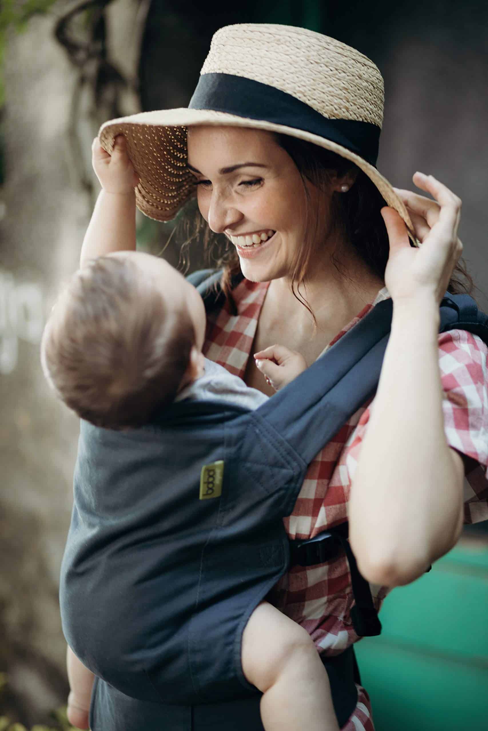 Mochila portabebés Boba Classic - Fular para bebé en la - Imagen 4