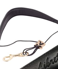 Correa de Saxofón Acolchada Libretto Premium, Negra, Cuero