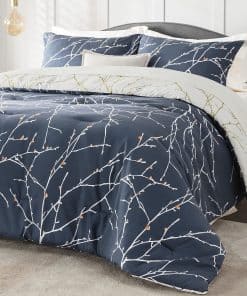 Juego de Edredones King Size Bedsure - 7 Piezas Azul Marino