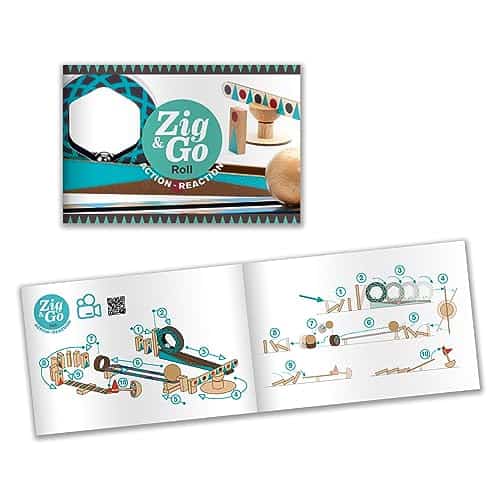 Set de Construcción de Carrera de Dominó DJECO Zig & Go de - Imagen 5