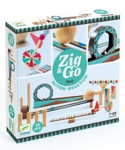 Set de Construcción de Carrera de Dominó DJECO Zig & Go de