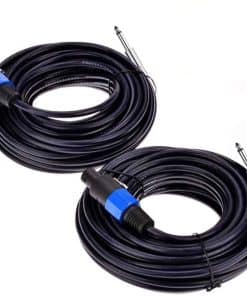 Yuyaokk 2Pack 10 ft Speakon a 1/4" Cable de Altavoz Macho,