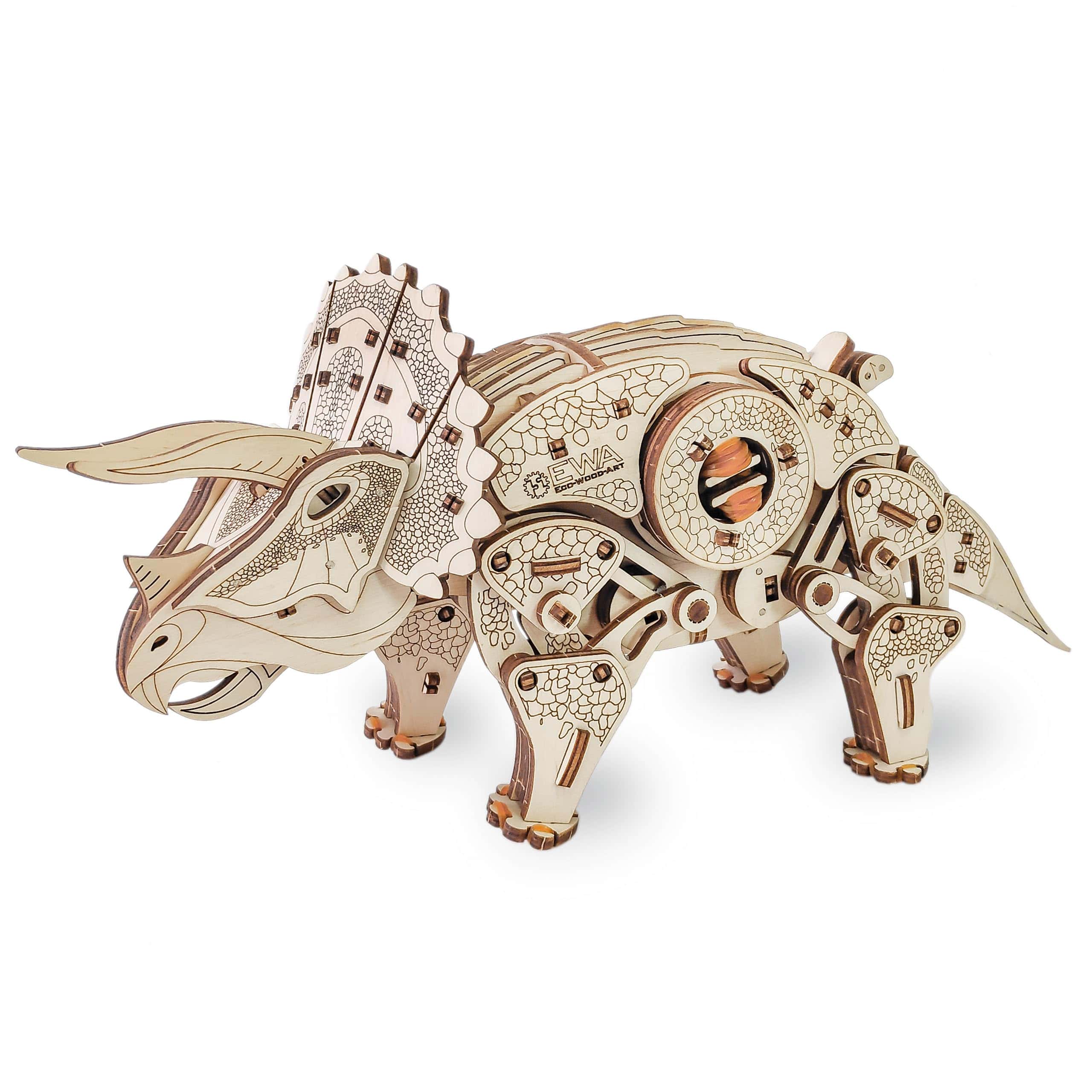 Rompecabezas de Madera 3D - Triceratops 3D Puzzle con