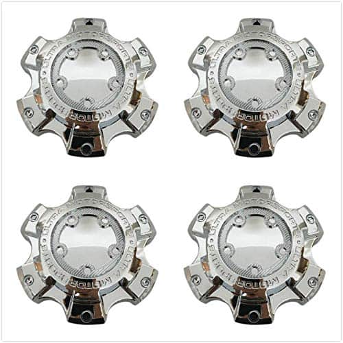 Tapacubos de centro de llanta de rueda Sparkoo New Chrome