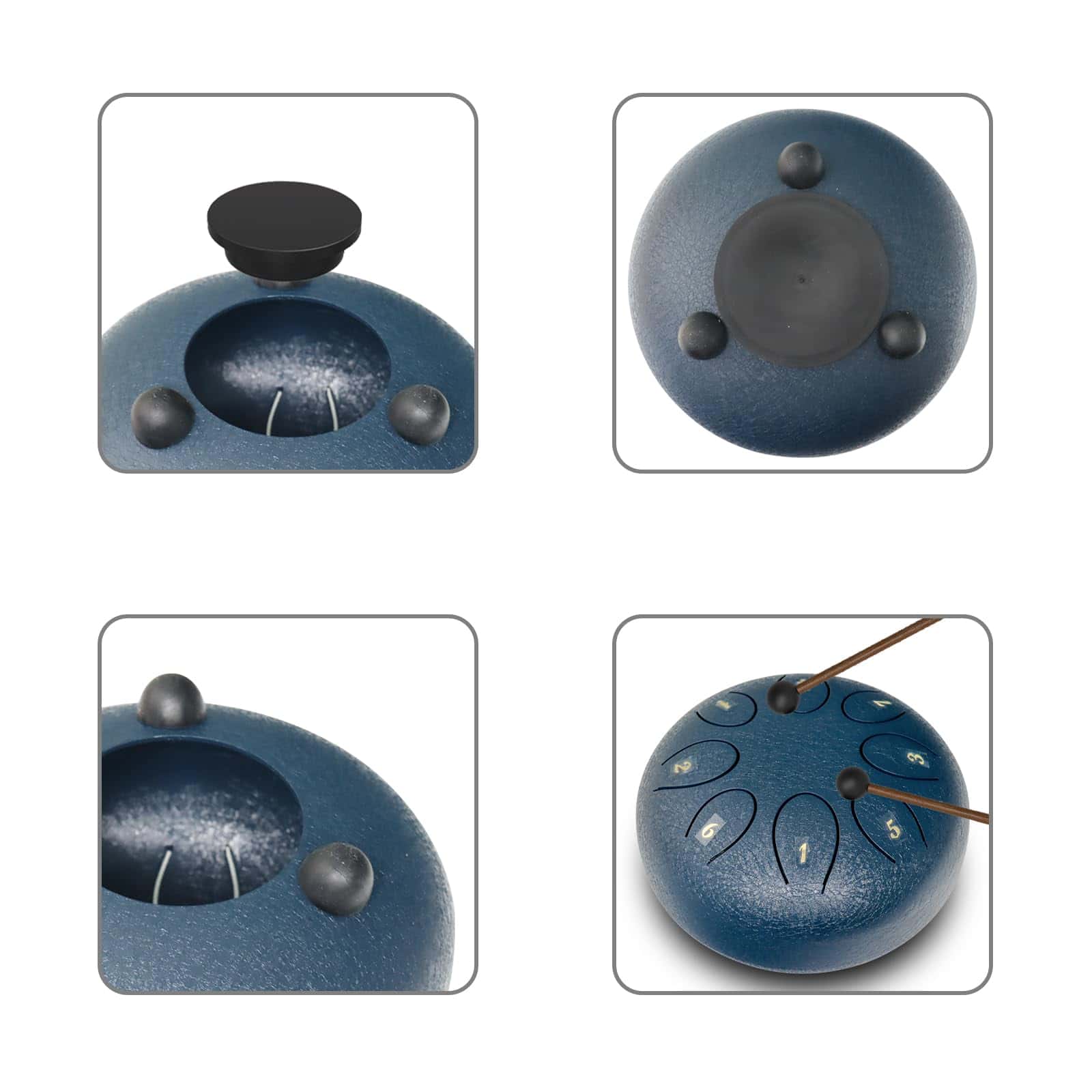 REGIS Tambor de Lengua de Acero 8 Notas 6 -Azul Marino - Imagen 5