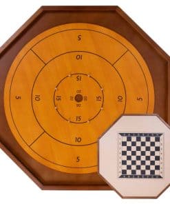 Torneo de Crokinole & Checkers | Juego de Destreza Clásico