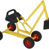Excavadora de arena para niños de 4 ruedas de metal con