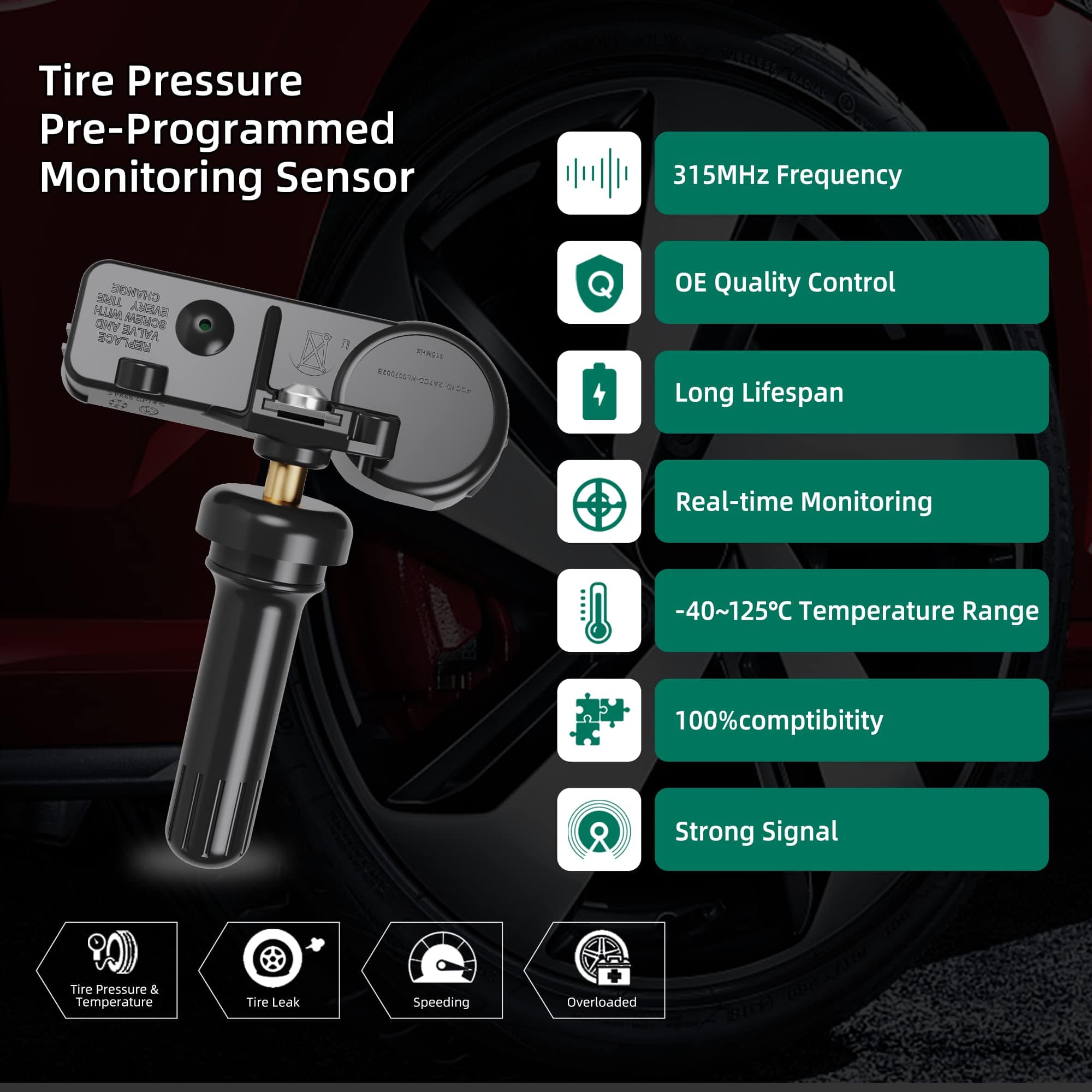 Sensor TPMS, Sistema de Monitoreo de Presión -8103SG000 - Imagen 4