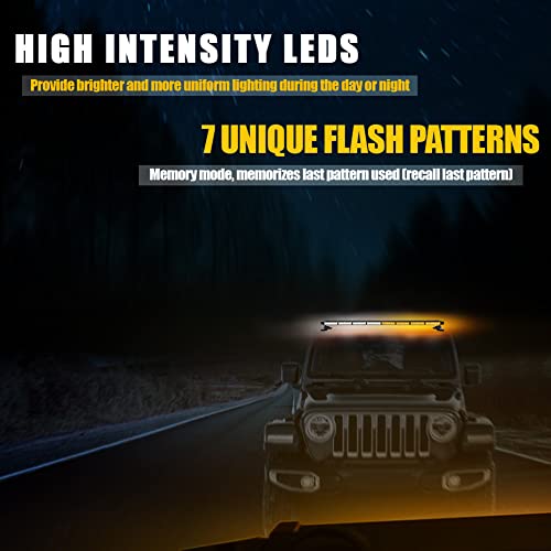 Barra de Luz de Emergencia Estroboscópica LED de 48" 102W - Imagen 7