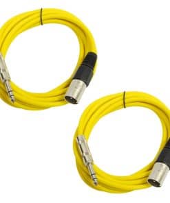 Seismic Audio - Paquete de 2 Cables Balanceados de 10 Pies