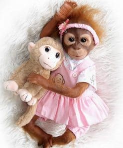 Muñeca Reborn de 21 Pulgadas Hecha a Mano ZIYIUI Bebé Mono