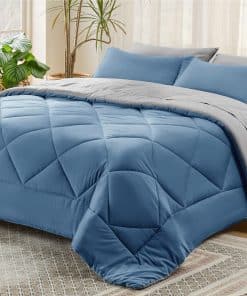 Set de Edredón Queen Bedsure - 7 Piezas Reversible en Color