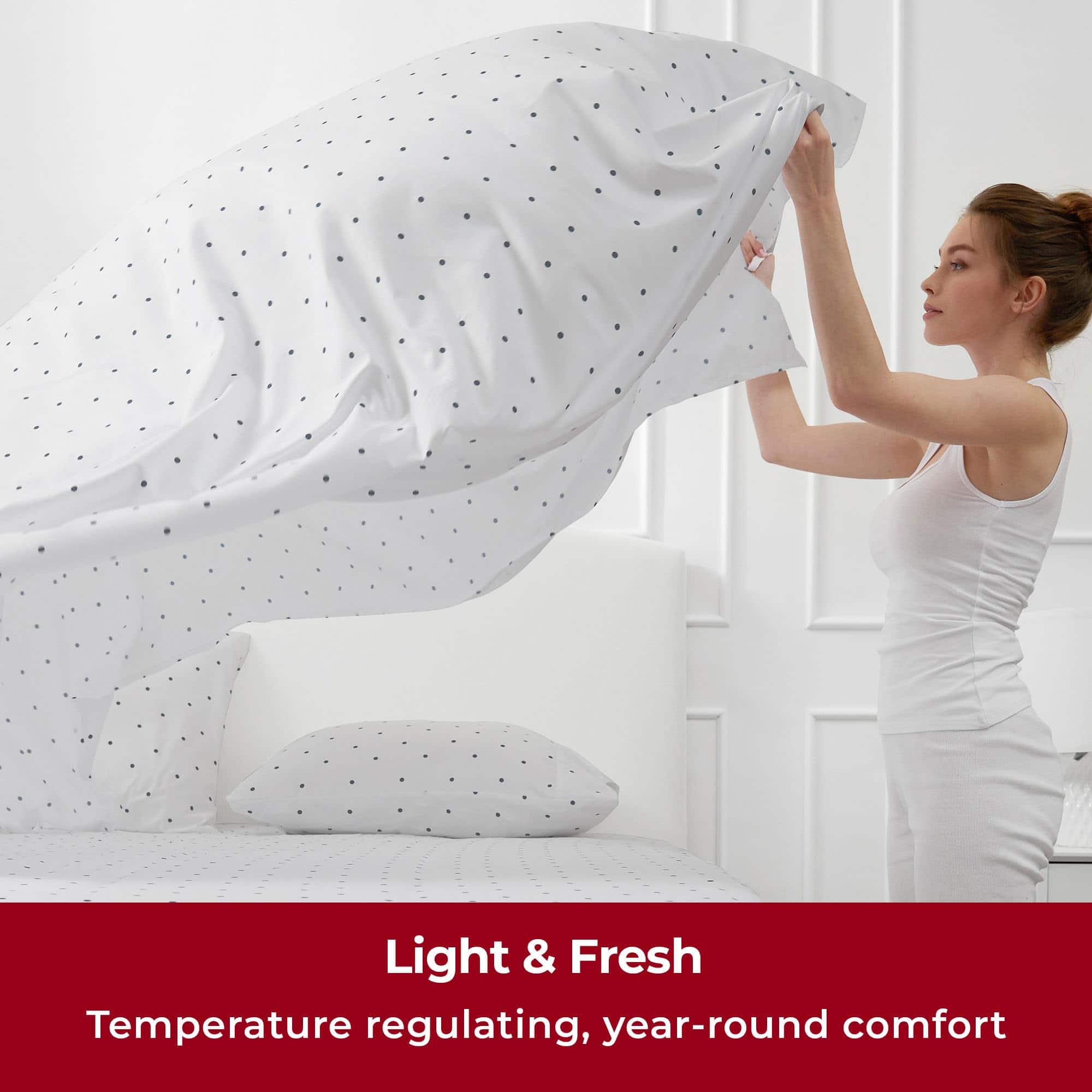 Juego de Sábanas Mellanni Twin XL - Colección -Azul Marino - Imagen 5